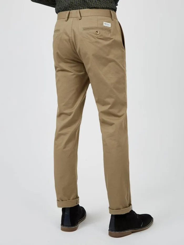 Ben Sherman Pants and Chinos Men Signature Slim Stretch Chino Pant 8211 Stone