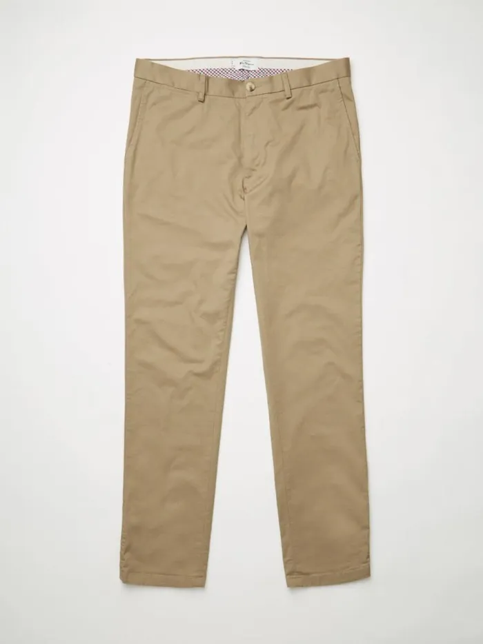 Ben Sherman Pants and Chinos Men Signature Slim Stretch Chino Pant 8211 Stone