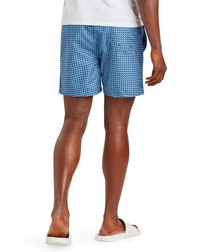 Ben Sherman Shorts Men Pink Sands Geo Print Swim Short 8211 BlueNavyRed