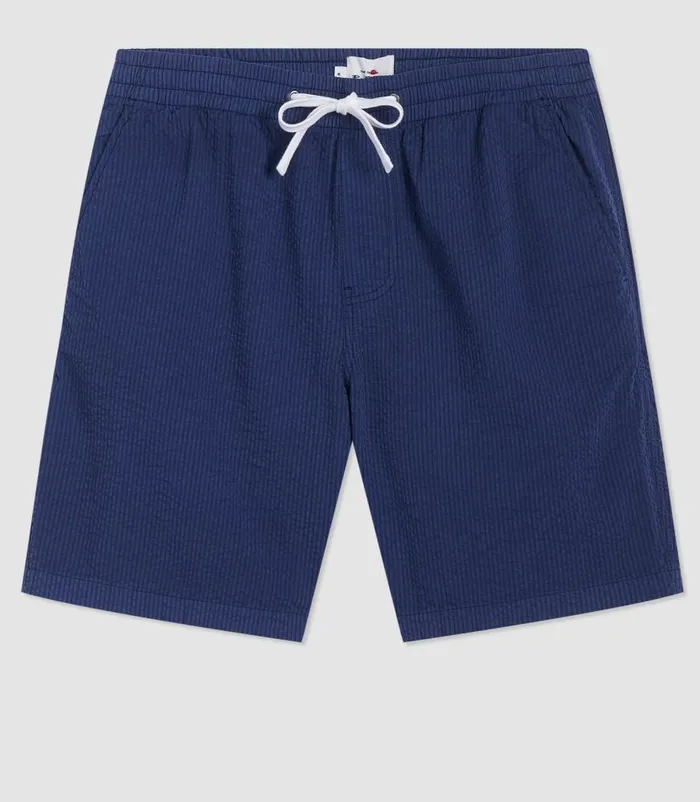 Ben Sherman Shorts Men Seersucker Slim Fit Bengal Stripe Short 8211 Navy