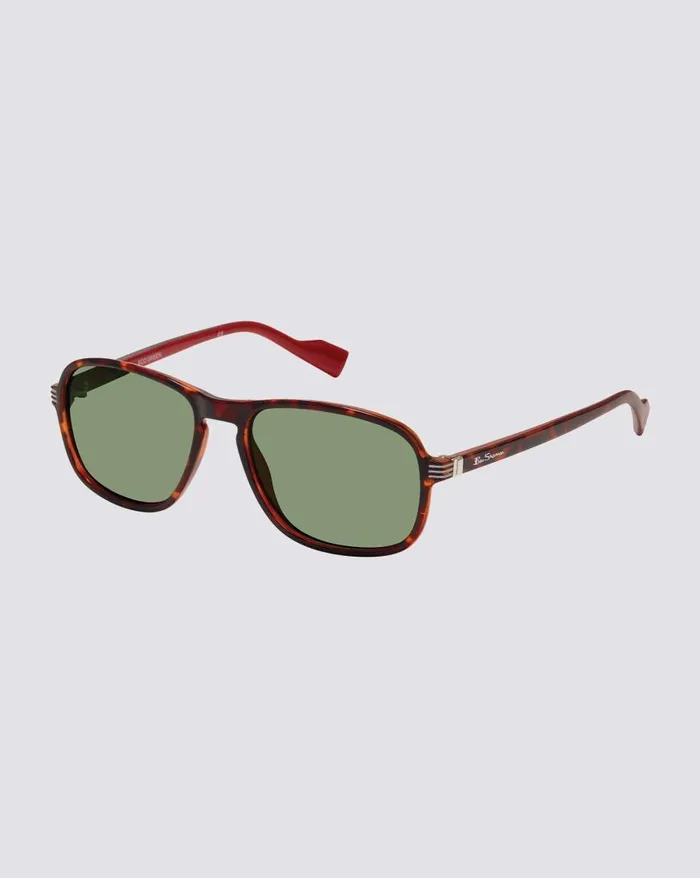 Ben Sherman Sunglasses Men Max Polarized EcoGreen Sunglasses 8211 Tortoise