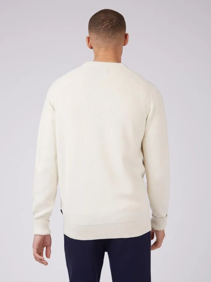 Ben Sherman Sweaters and Knits Men B By Chunky Knit Cardigan 8211 Ivory