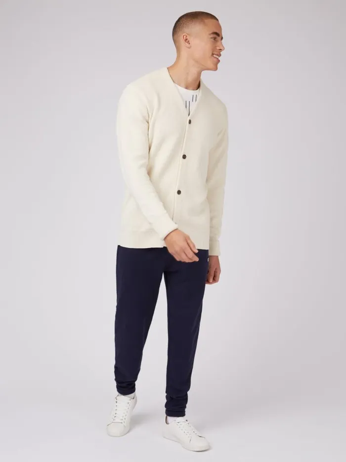 Ben Sherman Sweaters and Knits Men B By Chunky Knit Cardigan 8211 Ivory