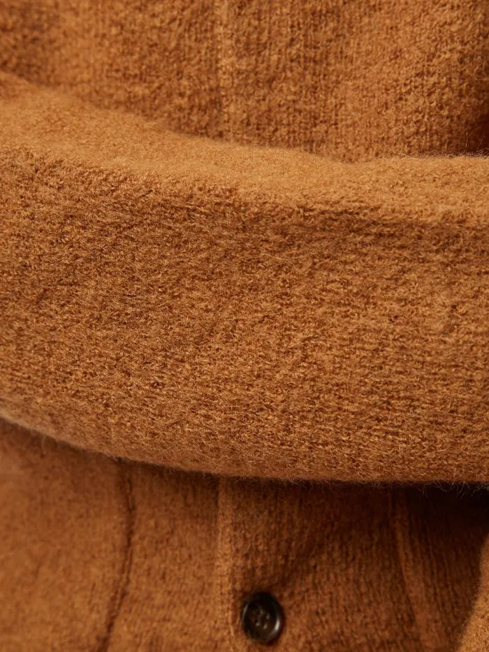 Ben Sherman Sweaters and Knits Men B By Textured Knit Cardigan 8211 Ginger