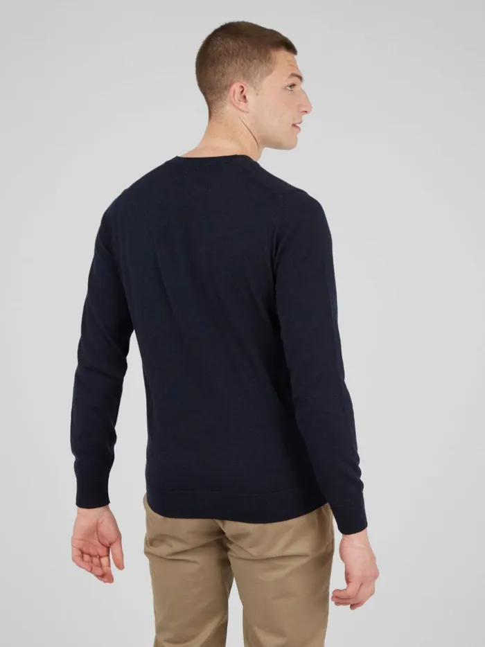 Ben Sherman Sweaters and Knits Men Signature Knit Crewneck Sweater 8211 Navy