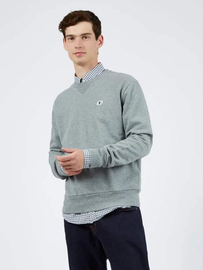 Ben Sherman Sweatshirts and Hoodies Men B By TricotLoopback Sweatshirt 8211 Steel