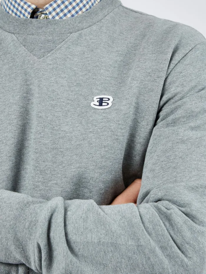 Ben Sherman Sweatshirts and Hoodies Men B By TricotLoopback Sweatshirt 8211 Steel