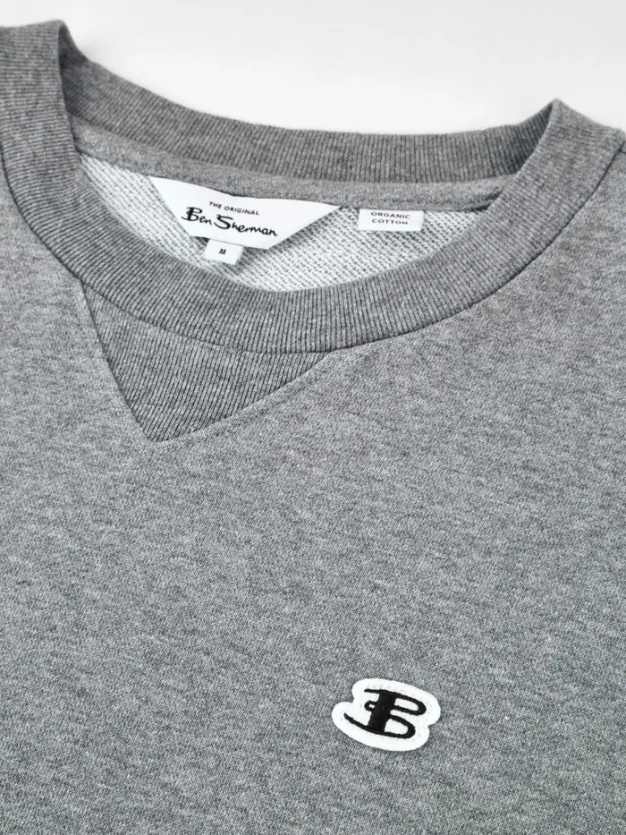 Ben Sherman Sweatshirts and Hoodies Men B By TricotLoopback Sweatshirt 8211 Steel