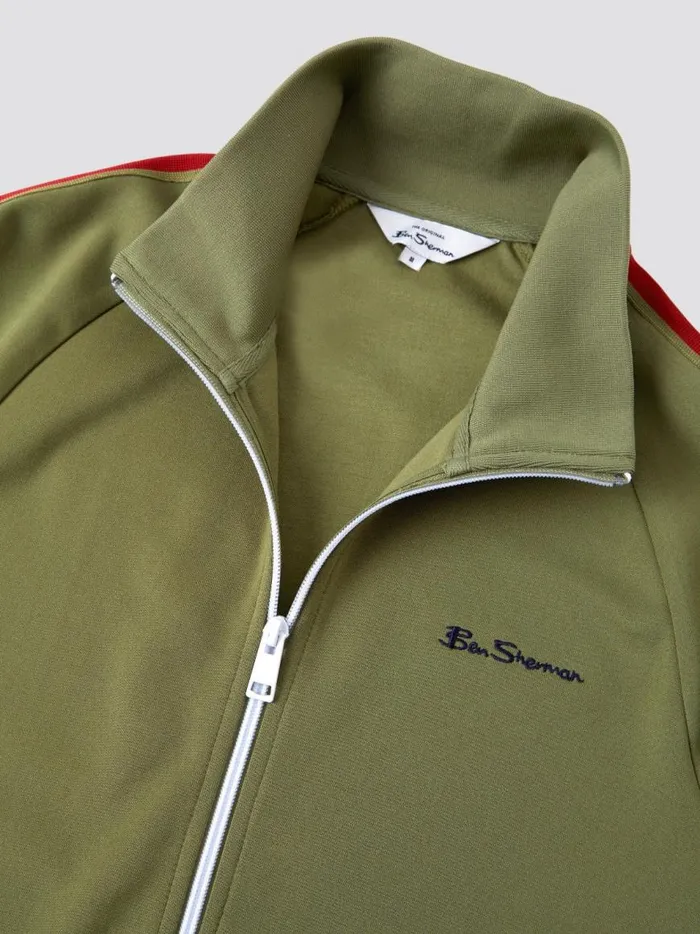 Ben Sherman Sweatshirts and Hoodies Men Signature ZipThrough Track Jacket 8211 Loden Ben Sherman Sweatshirts and Hoodies Men Signature ZipThrough Track Jacket 8211 Loden