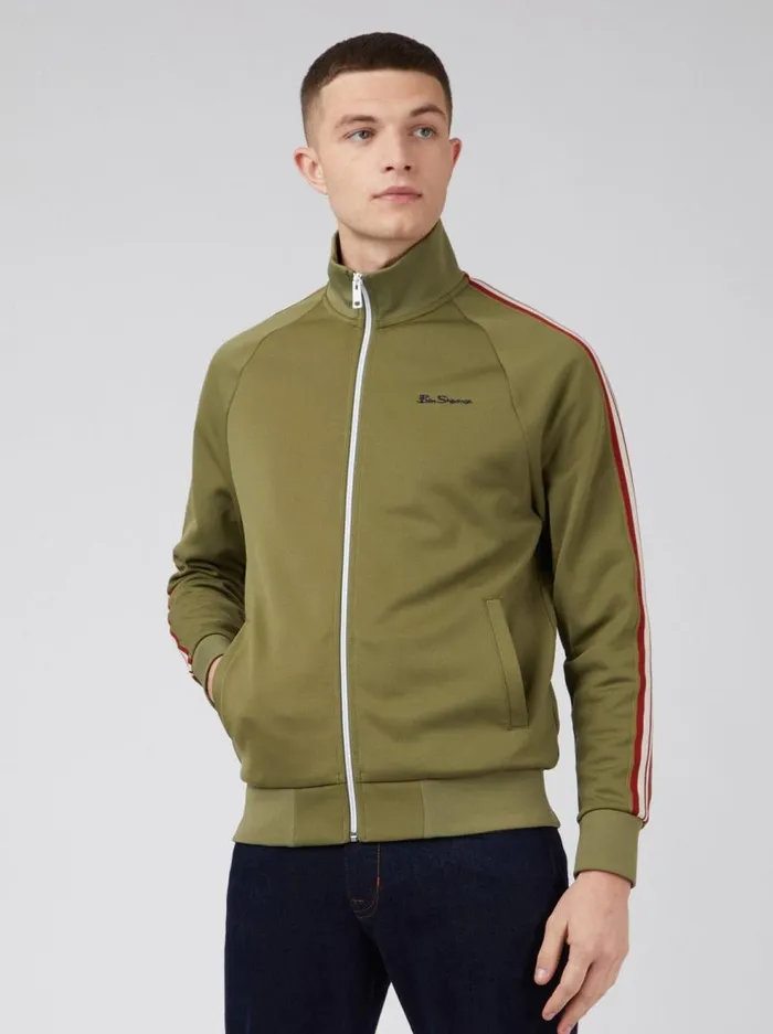 Ben Sherman Sweatshirts and Hoodies Men Signature ZipThrough Track Jacket 8211 Loden Ben Sherman Sweatshirts and Hoodies Men Signature ZipThrough Track Jacket 8211 Loden