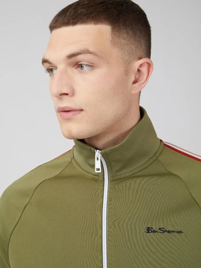 Ben Sherman Sweatshirts and Hoodies Men Signature ZipThrough Track Jacket 8211 Loden Ben Sherman Sweatshirts and Hoodies Men Signature ZipThrough Track Jacket 8211 Loden
