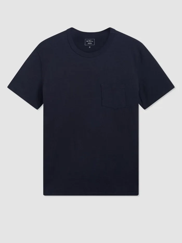 Ben Sherman TShirts and Graphic Tees Men Garment Dye Beatnik ShortSleeve TShirt 8211 Washed Black