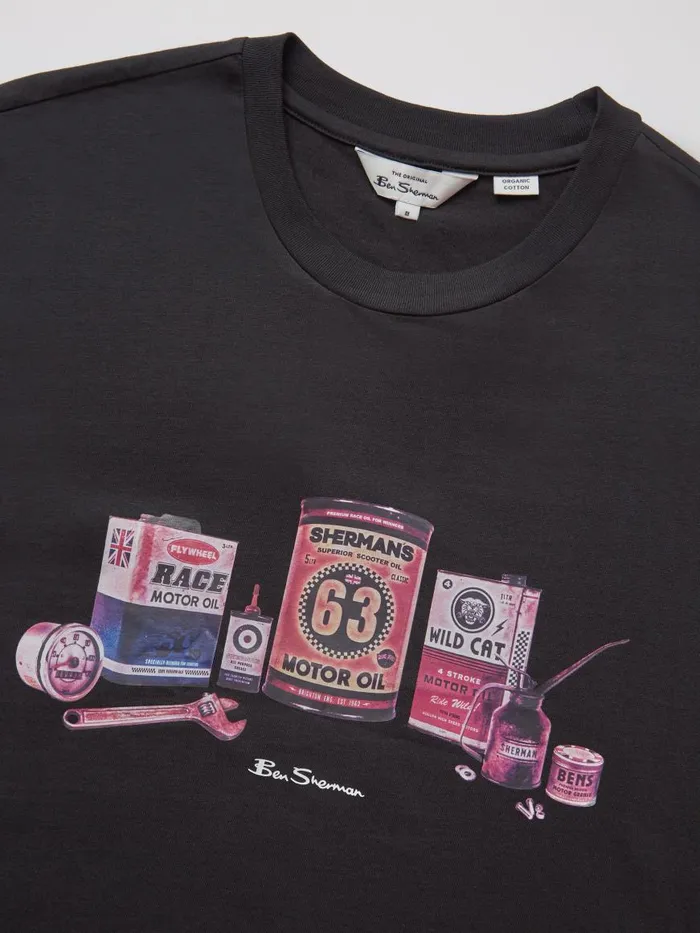 Ben Sherman TShirts and Graphic Tees Men Organic Jersey ChestPrint Graphic Tee Ben Sherman TShirts and Graphic Tees Men Organic Jersey ChestPrint Graphic Tee