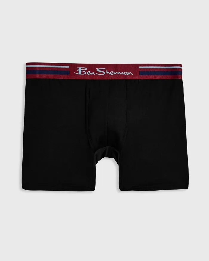 Ben Sherman Underwear Men 4Pack Microfiber Boxers 8211 PaisleyBurgundyNavyBlack