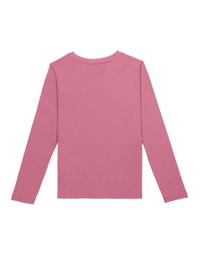 Big Girls Classic LongSleeve TShirt Heart Shine Terracotta Pink Kids Champion Tanks and TShirts