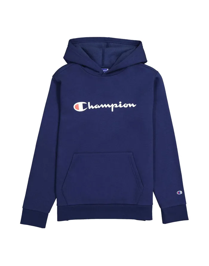 Big Kids039 Powerblend Hoodie Classic Script Logo Athletic Navy Kids Champion Hoodies and Sweatshirts Big Kids039 Powerblend Hoodie Classic Script Logo Athletic Navy Kids Champion Hoodies and Sweatshirts