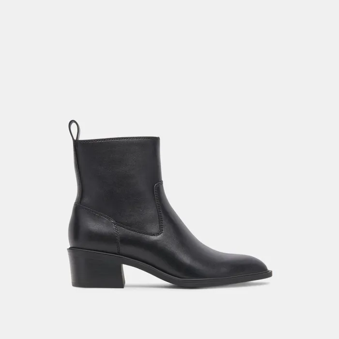 Bili H2O Booties Black Leather Women Dolce Vita Boots and Booties