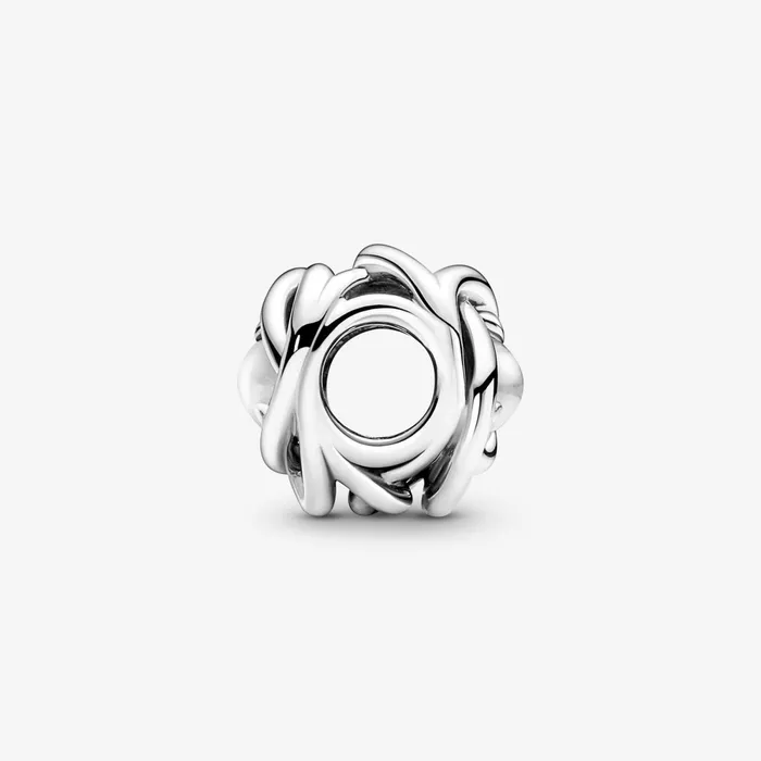 Birthstone Charms Women Pandora April Birthstone Eternity Circle Charm Clear