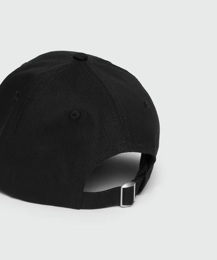 Black Impact Logo Gabardine Baseball Cap Men MSGM Hats Scarves And Gloves