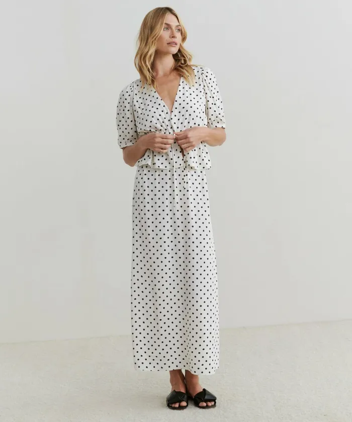 Blouses Women Jenni Kayne Sawyer Blouse Ivory Dot
