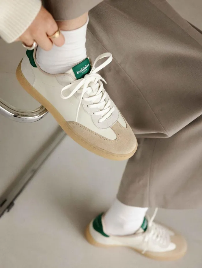 Bobbies Sneakers Bahia Off White and Imperial Green 8211 Women