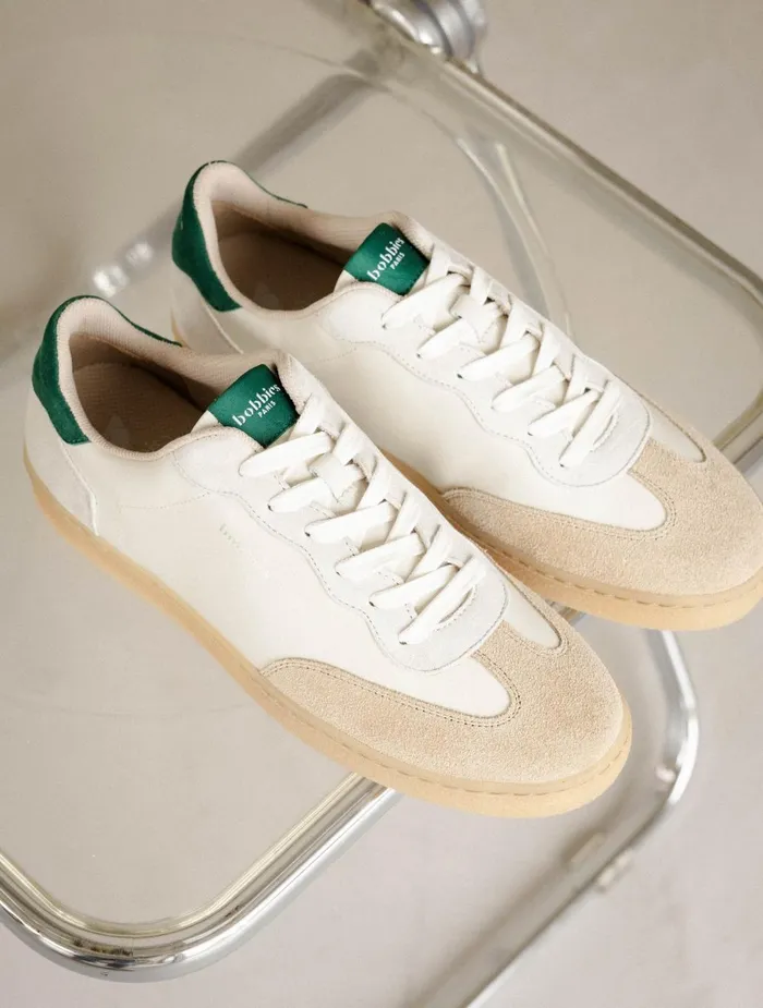 Bobbies Sneakers Bahia Off White and Imperial Green 8211 Women