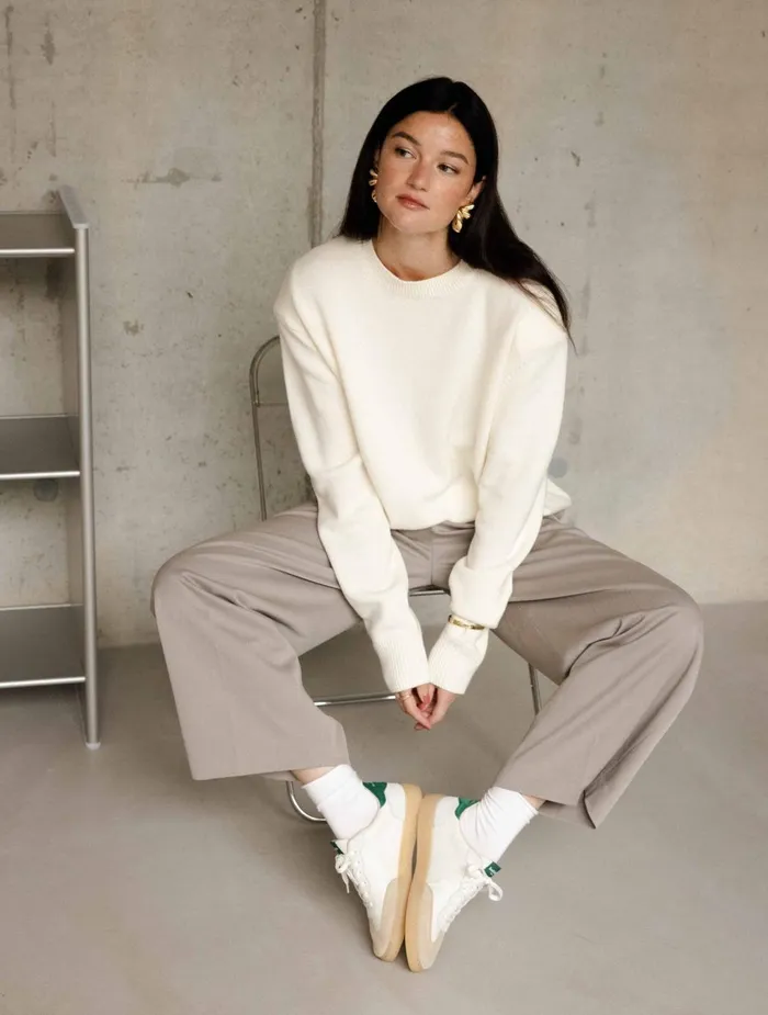 Bobbies Sneakers Bahia Off White and Imperial Green 8211 Women