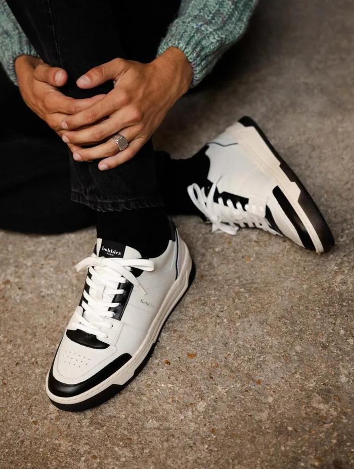 Bobbies Sneakers Cyrus Off White and Deep Black 8211 Men
