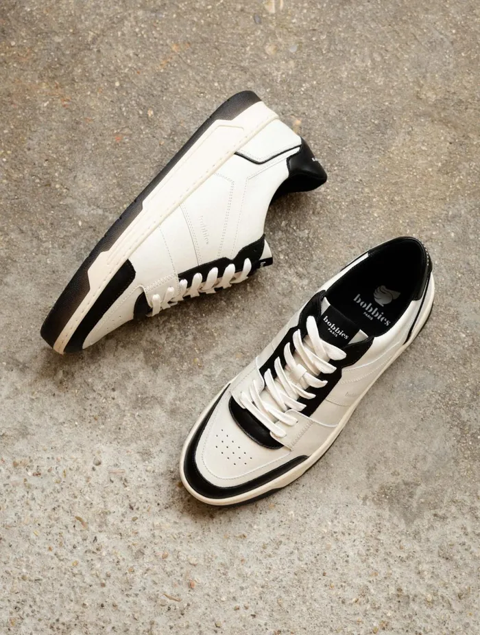 Bobbies Sneakers Cyrus Off White and Deep Black 8211 Men