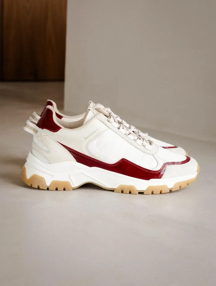 Bobbies Sneakers Kiwa White and Ruby 8211 Women