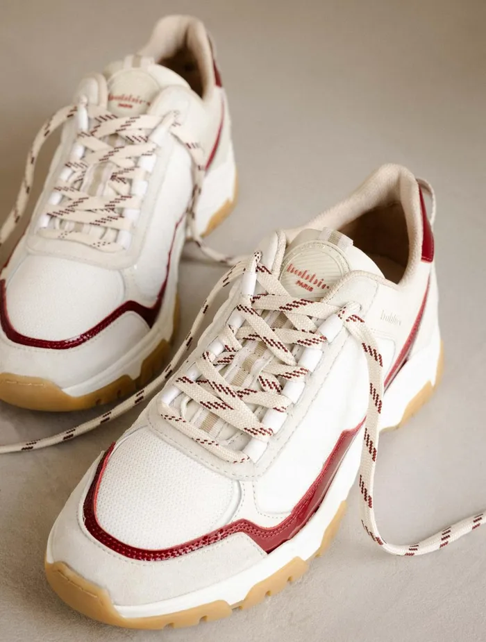 Bobbies Sneakers Kiwa White and Ruby 8211 Women