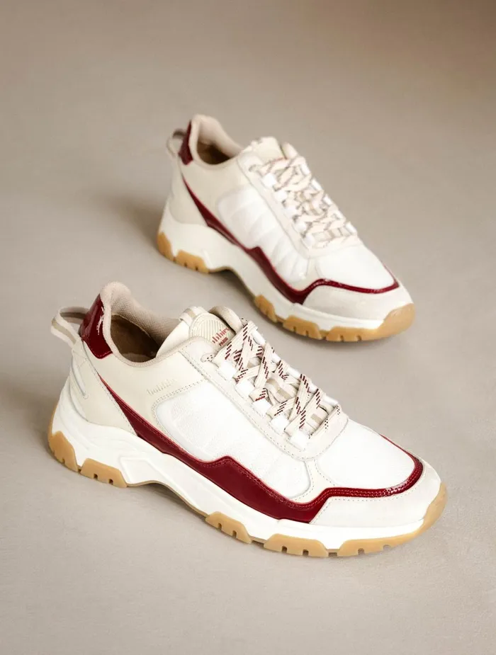 Bobbies Sneakers Kiwa White and Ruby 8211 Women