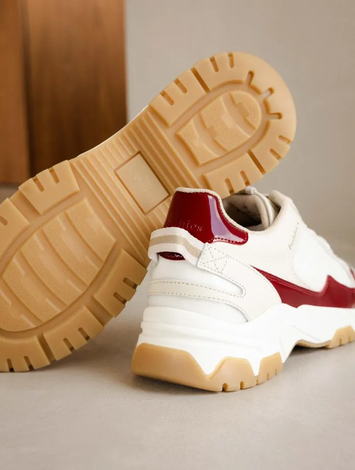 Bobbies Sneakers Kiwa White and Ruby 8211 Women