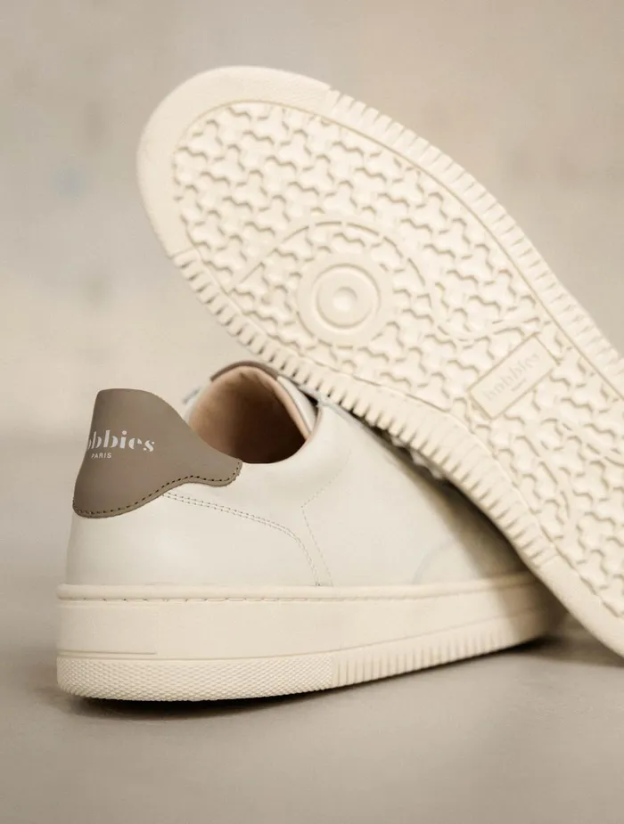 Bobbies Sneakers Travis Off White and Taupe 8211 Men