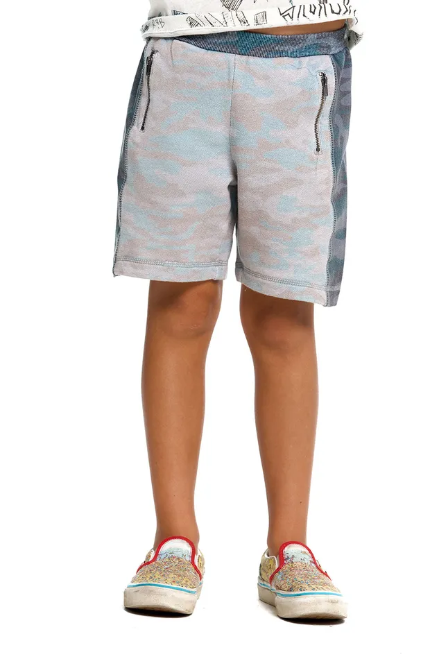 Bottoms Chaser Brand Boys Linen French Terry With Heirloom Wovens And Rib Zipper