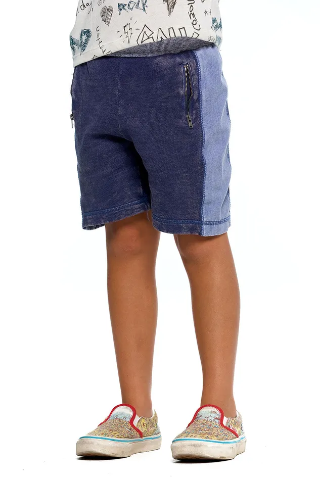Bottoms Chaser Brand Boys Linen French Terry With Heirloom Wovens And Rib Zipper Bottoms Chaser Brand Boys Linen French Terry With Heirloom Wovens And Rib Zipper