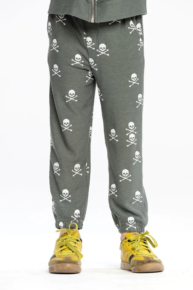 Bottoms Scattered Skull Pants 8211 Chaser Brand Boys