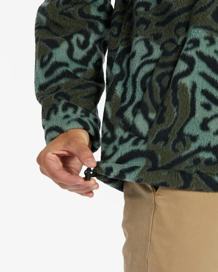Boundary HalfZip Mock Neck Fleece Camo Men Billabong Hoodies and Fleece