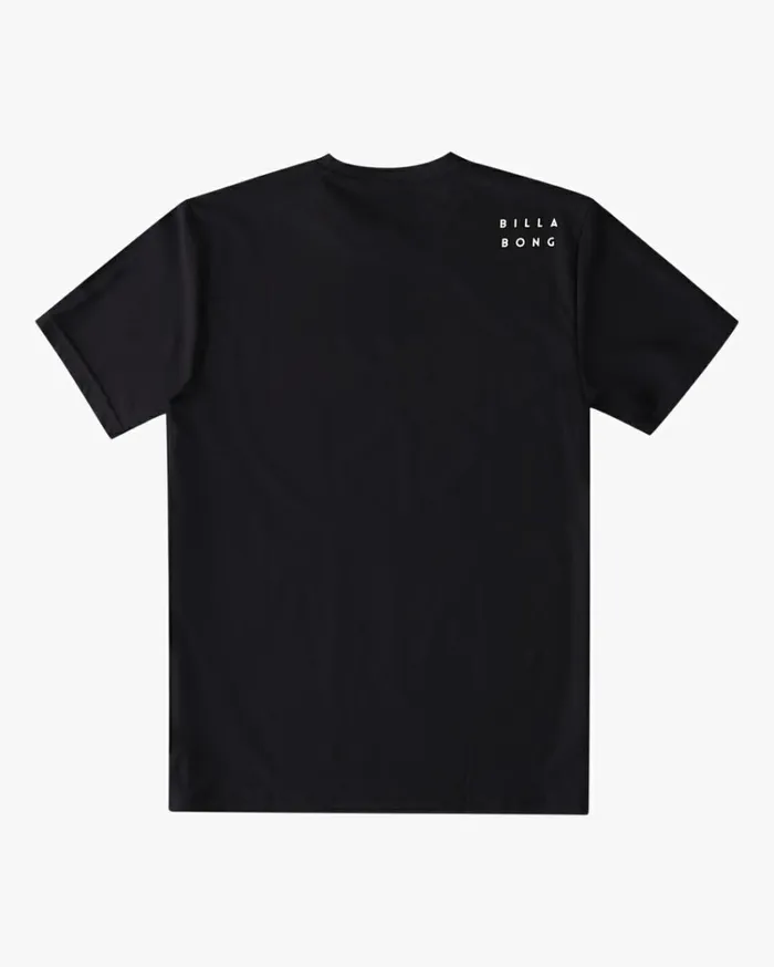 Boy039s 27 All Day Wave Loose Fit Short Sleeve Surf Tee Black Kids Billabong Toddlers and Boys 27 Yrs