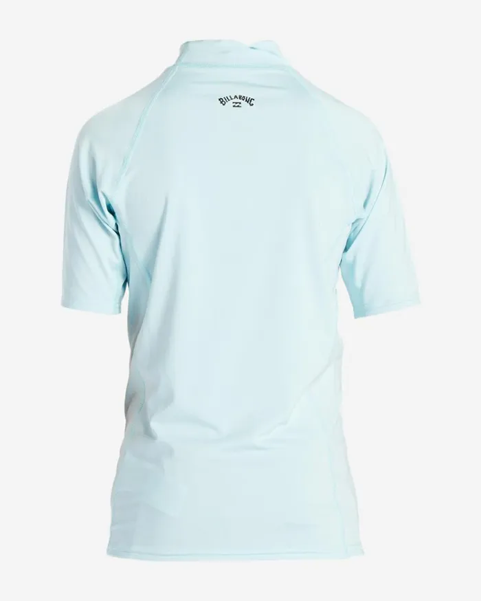 Boy039s 27 All Day Wave Performance Fit Short Sleeve Rashguard Coastal Kids Billabong Boys039 Rashguards and Surf Tees