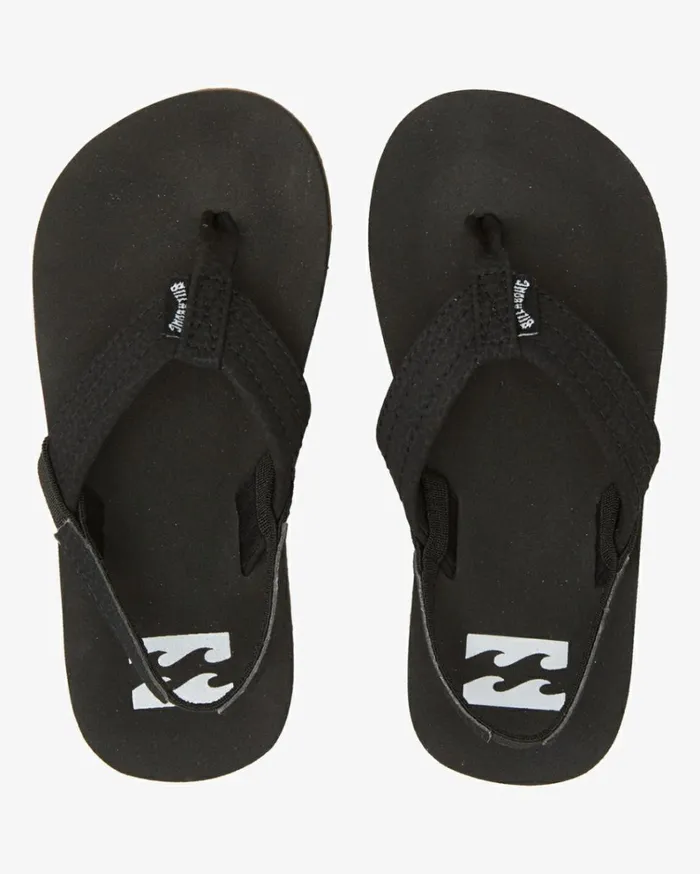Boy039s 27 Stoked Sandals Black MenKids Billabong Flip Flops