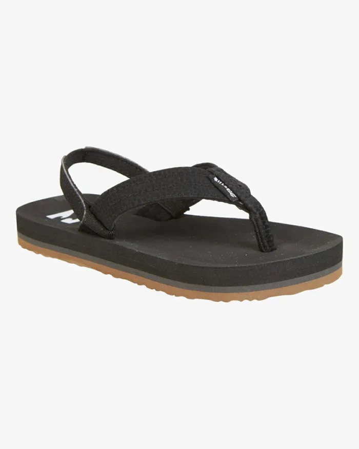 Boy039s 27 Stoked Sandals Black MenKids Billabong Flip Flops