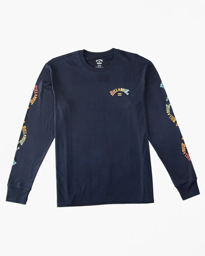 Boy039s Snaking Arches Long Sleeve TShirt Navy MenKids Billabong TShirts