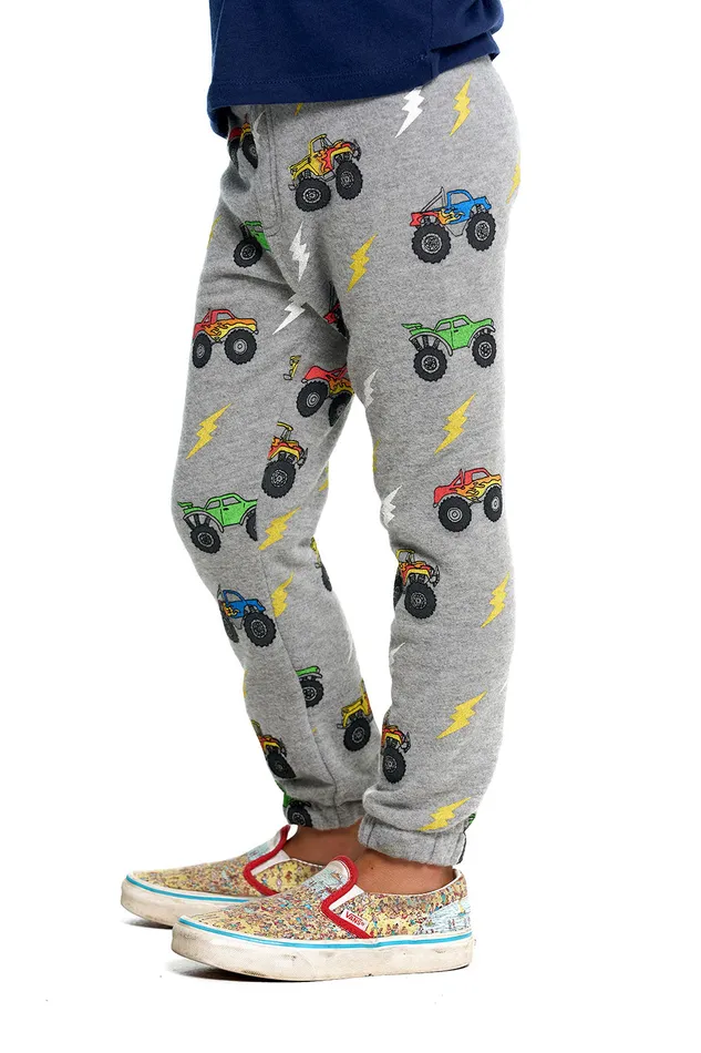 Boys Chaser Brand Monster Truck Rally Pants Bottoms
