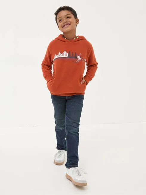 Boys Fatface Pants Jeans and Joggers Navy Blue Wash Tarka Stretch Slim Jeans