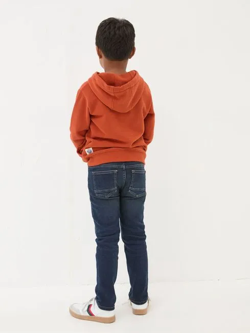 Boys Fatface Pants Jeans and Joggers Navy Blue Wash Tarka Stretch Slim Jeans