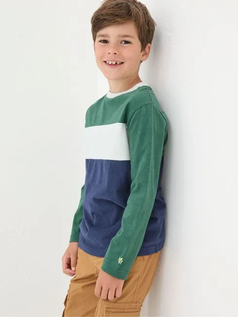 Boys Fatface TShirts and Polos Black Stripe TShirts 3 Pack
