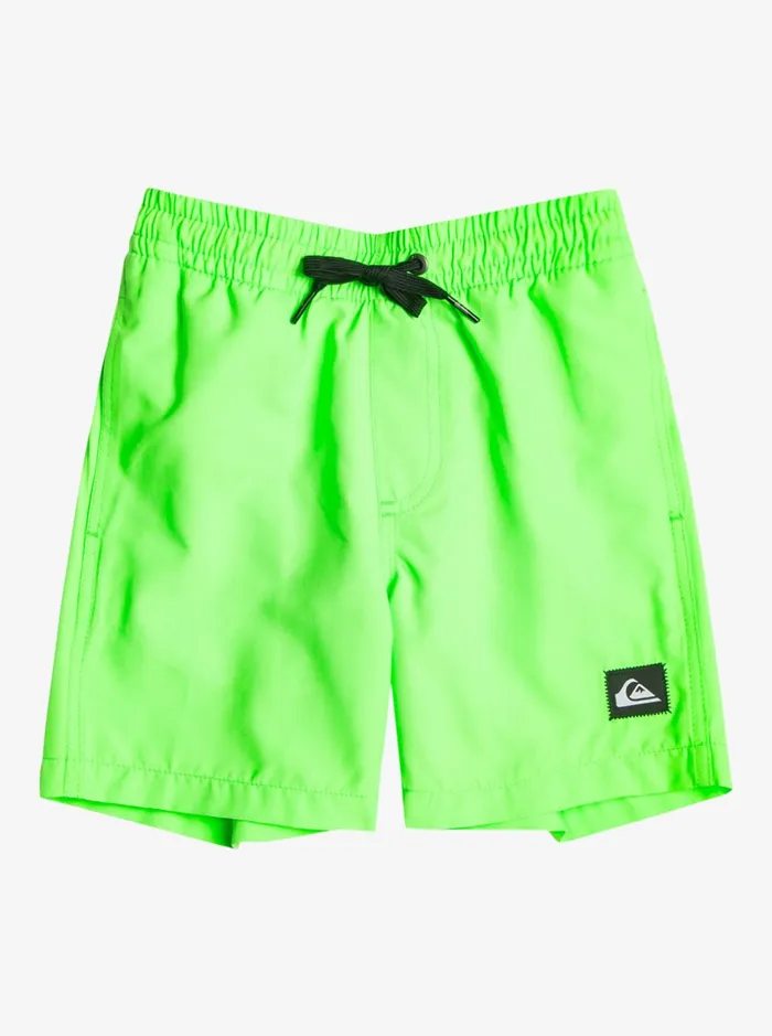 Boys Quiksilver Boardshorts Boy039s 27 Everyday 13034 Volleys Green Gecko