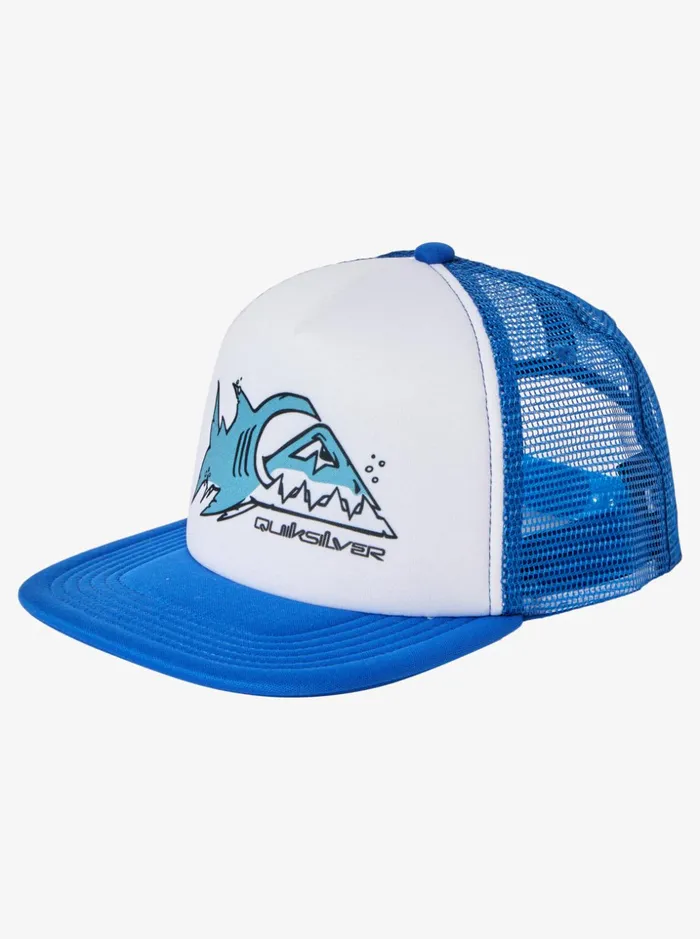 Boys Quiksilver Hats Boy039s 27 Tailgater Trucker Hat Snorkel Blue