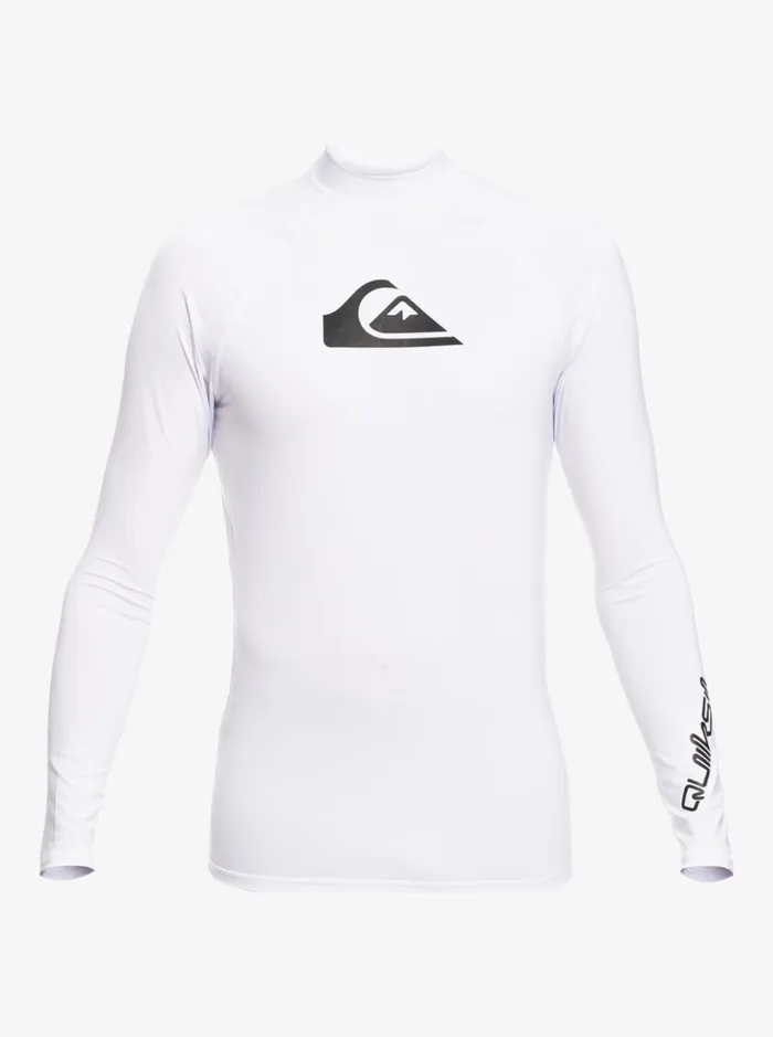 Boys Quiksilver Rashguards Boy039s 27 All Time Ls Boy LSL Surf Tee White